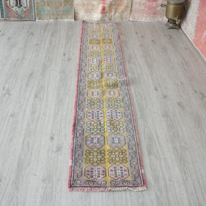 1x2,5m, Patchwork Läufer, Handgemachter Teppich, Orientteppich, Küchenläufer, Langer Läufer, Wohnkultur, Wolle, 40x200cm