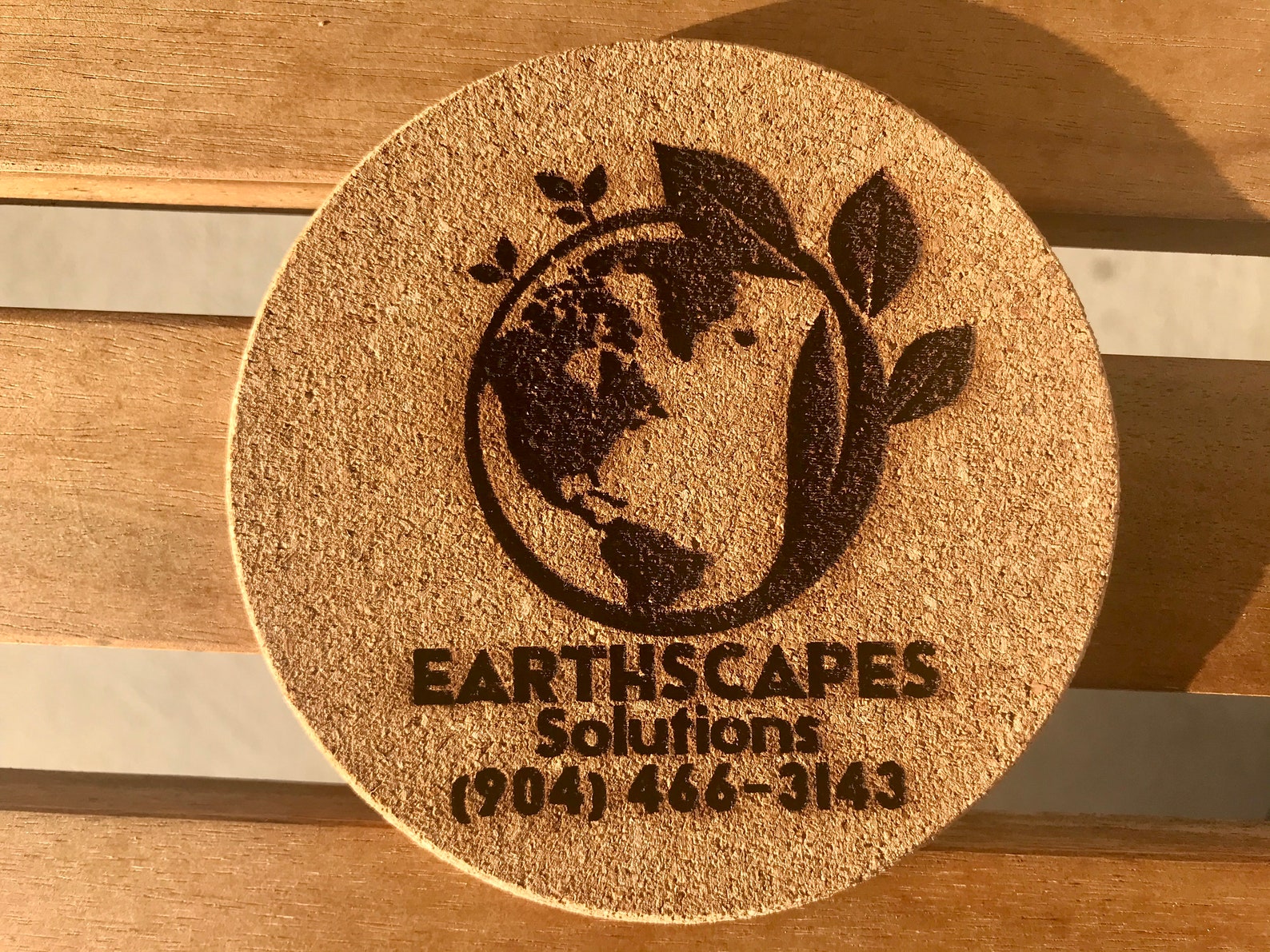 Custom Cork Coaster Set Custom Logo Coasters Round Cork Etsy