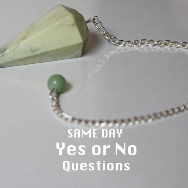 SAME DAY Yes or No Pendulum Reading: 1-10 Questions, Accurate and Honest