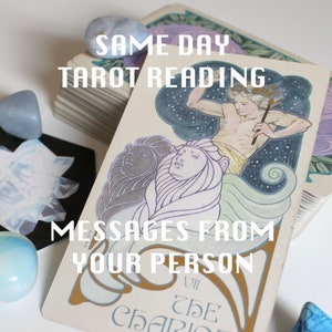 SAME DAY Nachrichten von Ihrer Person Tarot Legung, 1-6 Karten