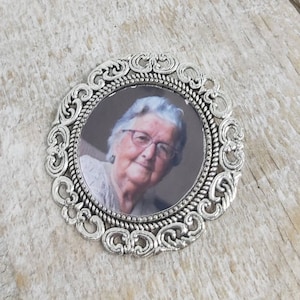 Broche con foto personalizado: recuerdo, regalo de boda