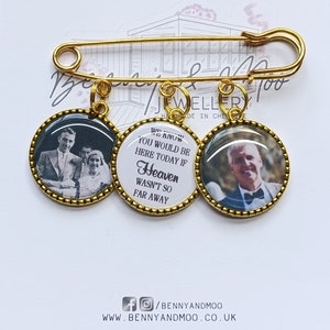 Pin conmemorativo con foto personalizado para kilt: Dije de solapa para novio con 3-5 fotos