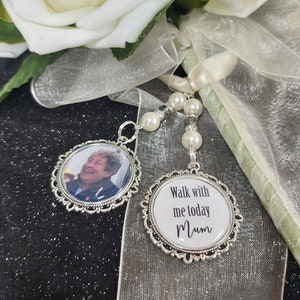 Personalized Photo Bouquet Charm: Memorial Wedding Keepsake