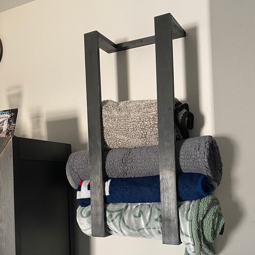 Blanket Rack / Towel Rack / Wall Mount / Blanket Storage Etsy