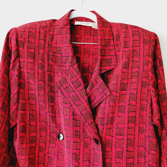 Red Vintage Liz Claiborne Blazer. Business Casual… - image 3