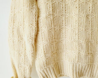 ニット/セーター vintage fisherman knit ヴィンテージ C/N フィッシャーマン ニット【Unknown Brand
