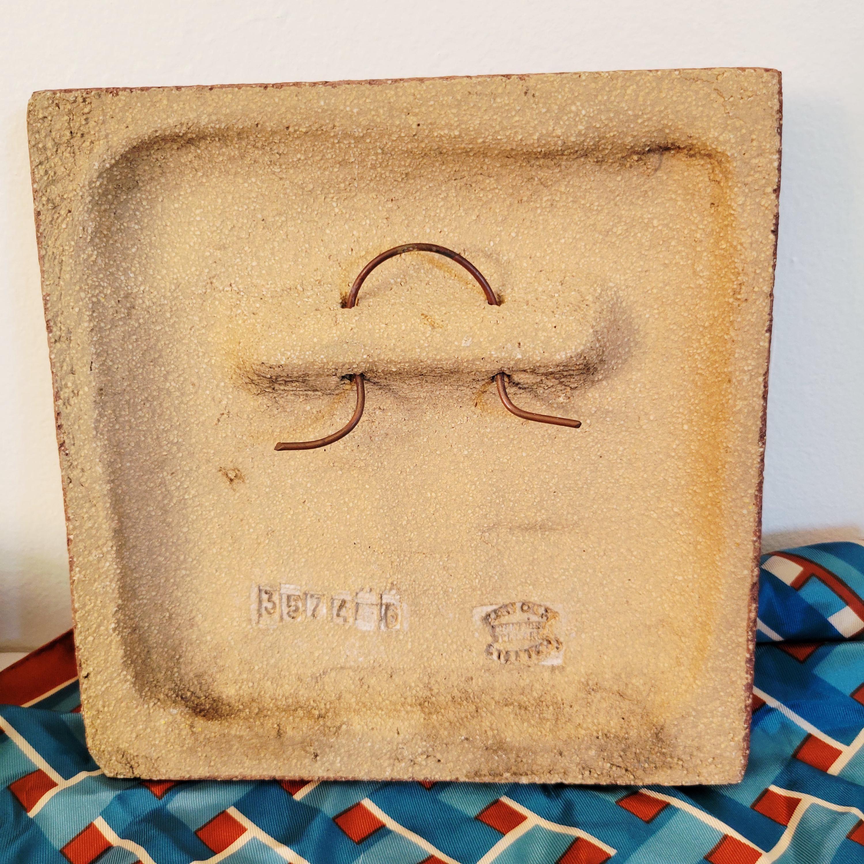Søholm Denmark Ceramic Bird Tile Art. Mid Century Scandinavian