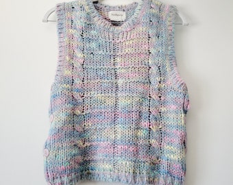 Moromoro2 ニット color knited string vest Moromoro2 ニット color knited string vest Moromoro2 ニット