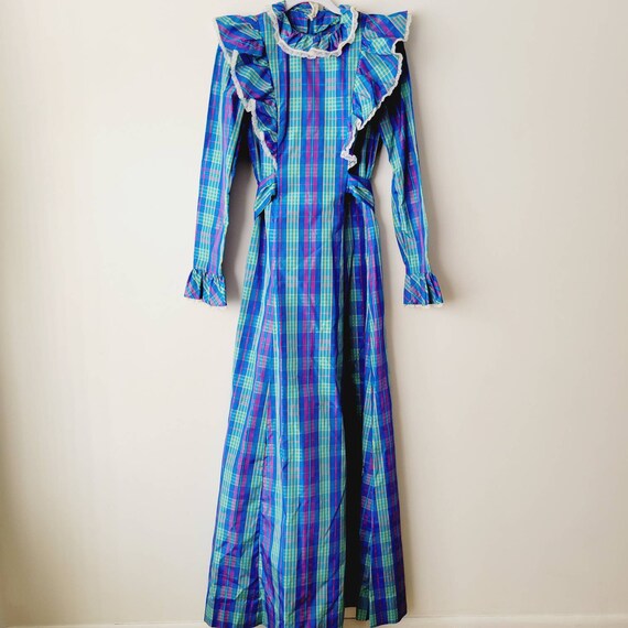 green plaid maxi dress Sail To Sable Marie Maxi Dress main image 0