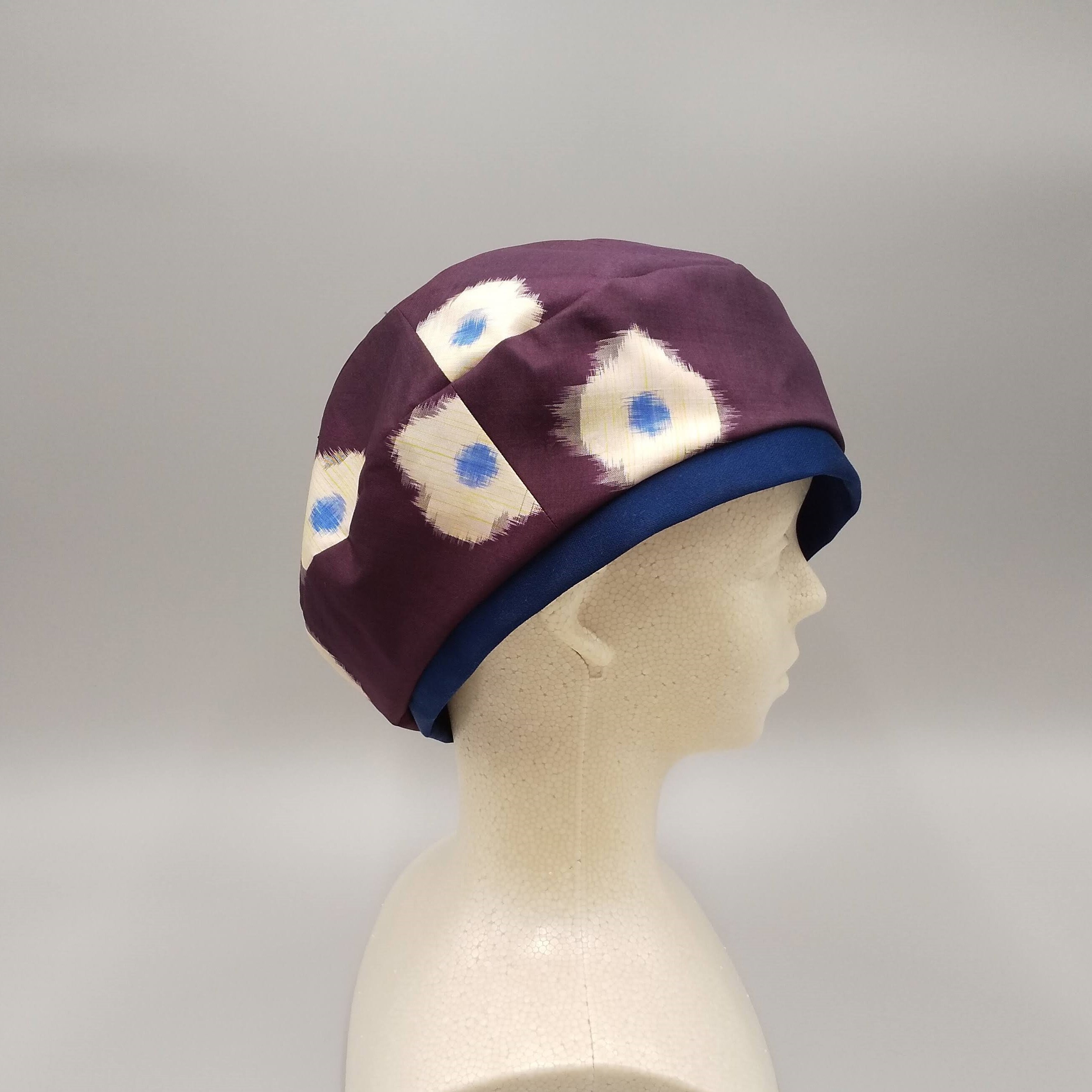 Purple Silk Beret Japanese Silk Beret Obi for Ladies Etsy UK