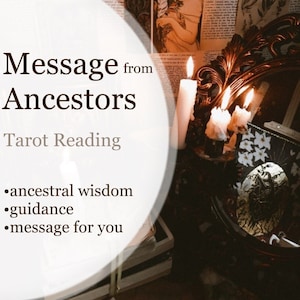 Lettura degli antenati - Messaggio dai tuoi antenati Lettura dei tarocchi psichici. Messaggio degli antenati. Guide. Saggezza ancestrale. Ancestry - Stesso giorno