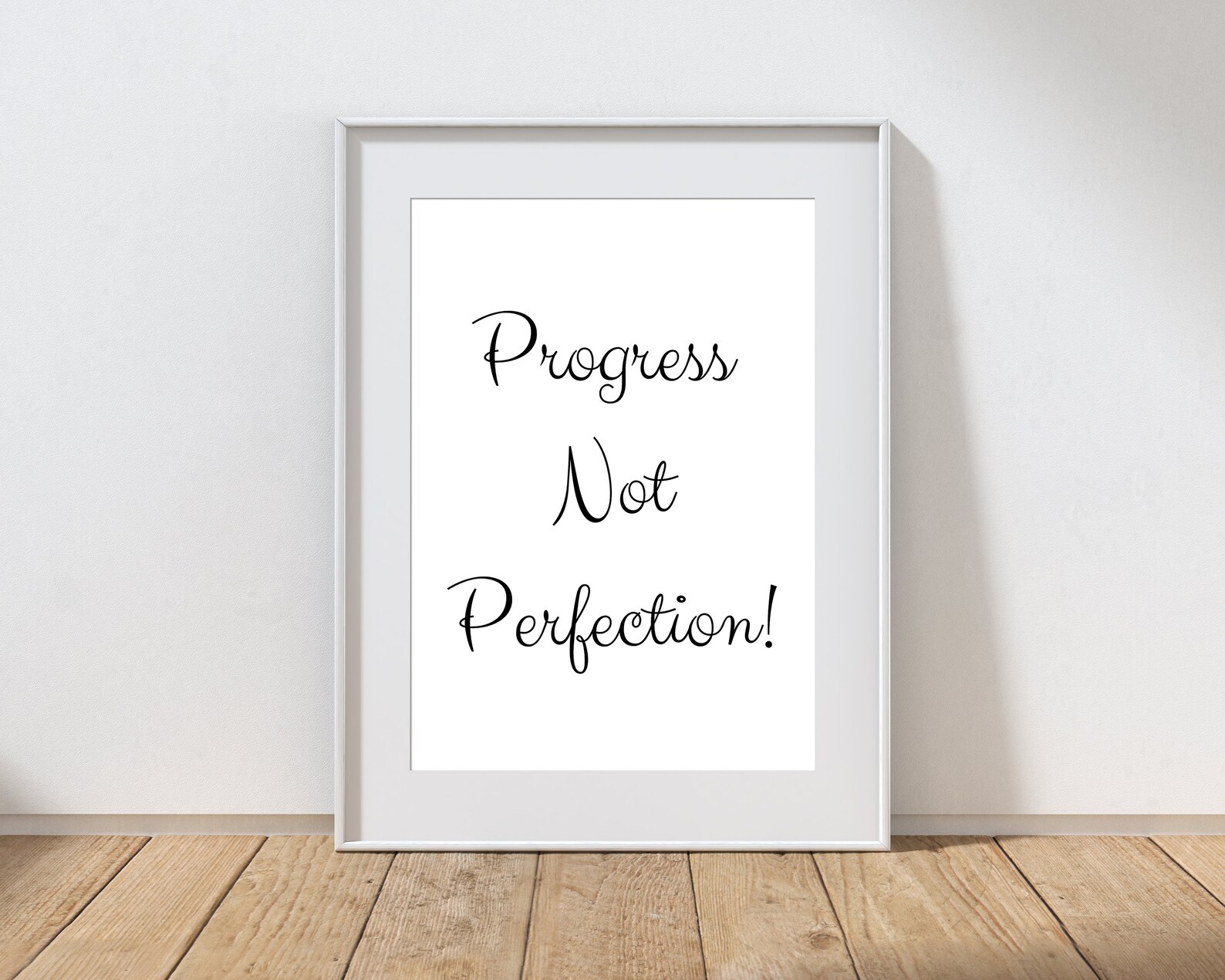 Progress Not Perfection Typography Print Typography Print | Etsy