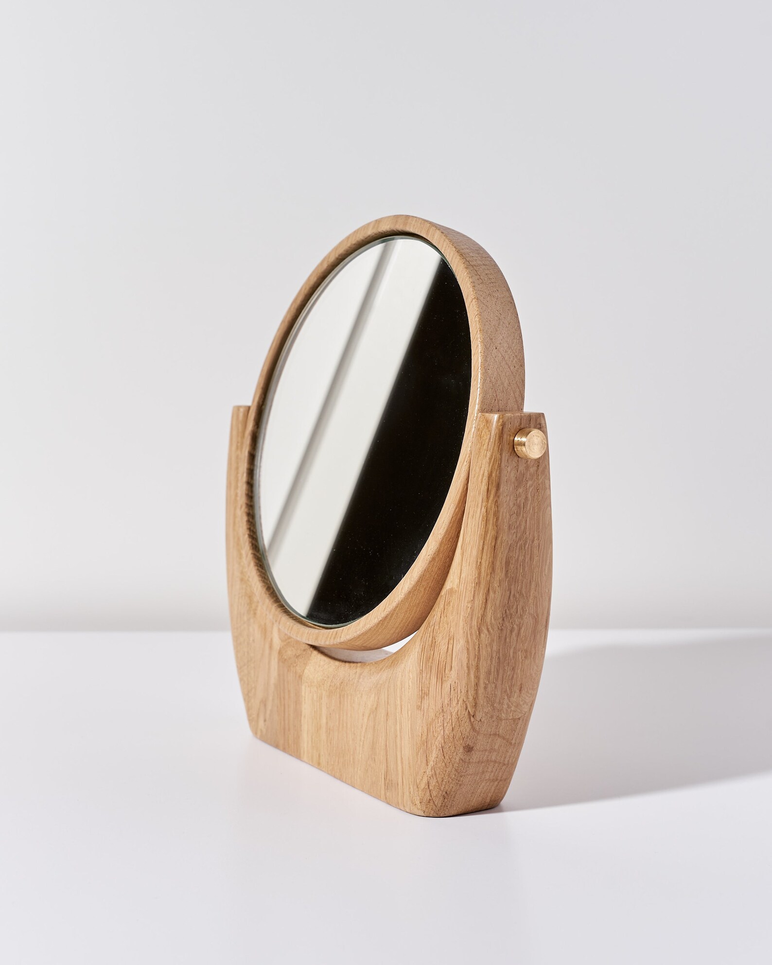 Wooden desktop mirror for best makeup compact mirror for Etsy