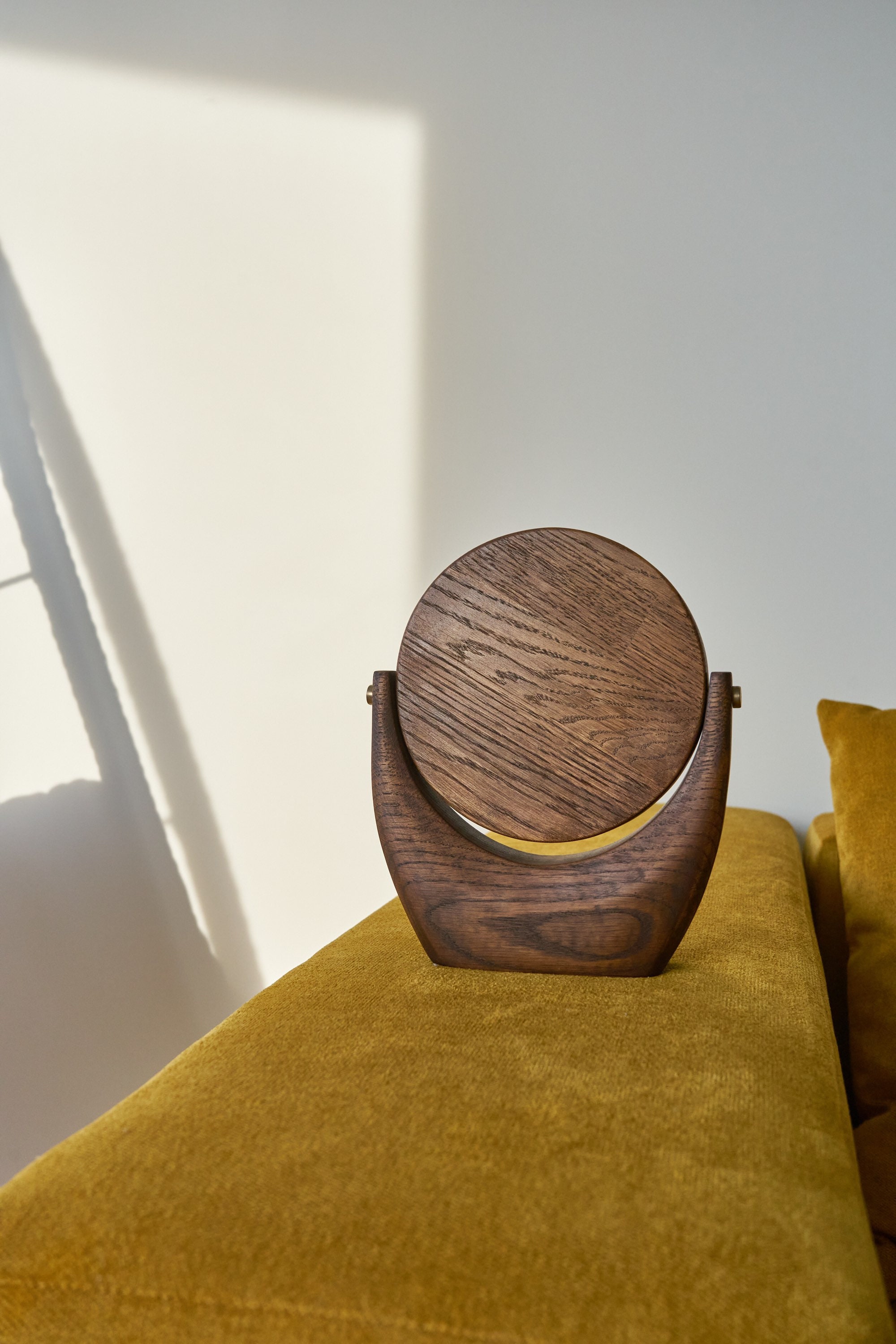 Wooden desktop mirror for best makeup compact mirror for Etsy