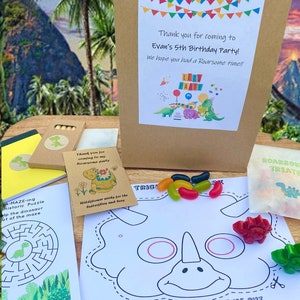 Personalized Dinosaur Eco Friendly Kids Birthday Party Bags Great Quality!