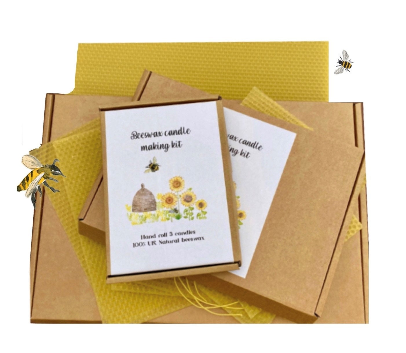 Hand-Rolled Beeswax Candle Making Kit