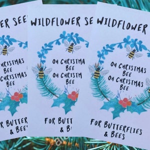 Christmas Xmas Wildflower Seeds Eco friendly stocking filler / gift