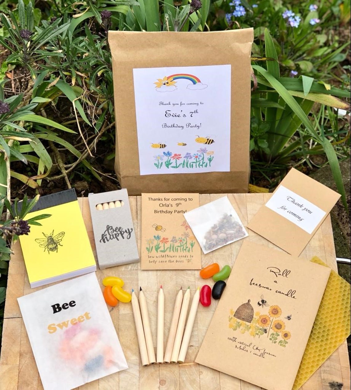 Personalised Eco Friendly Kids Birthday Party Bags Etsy