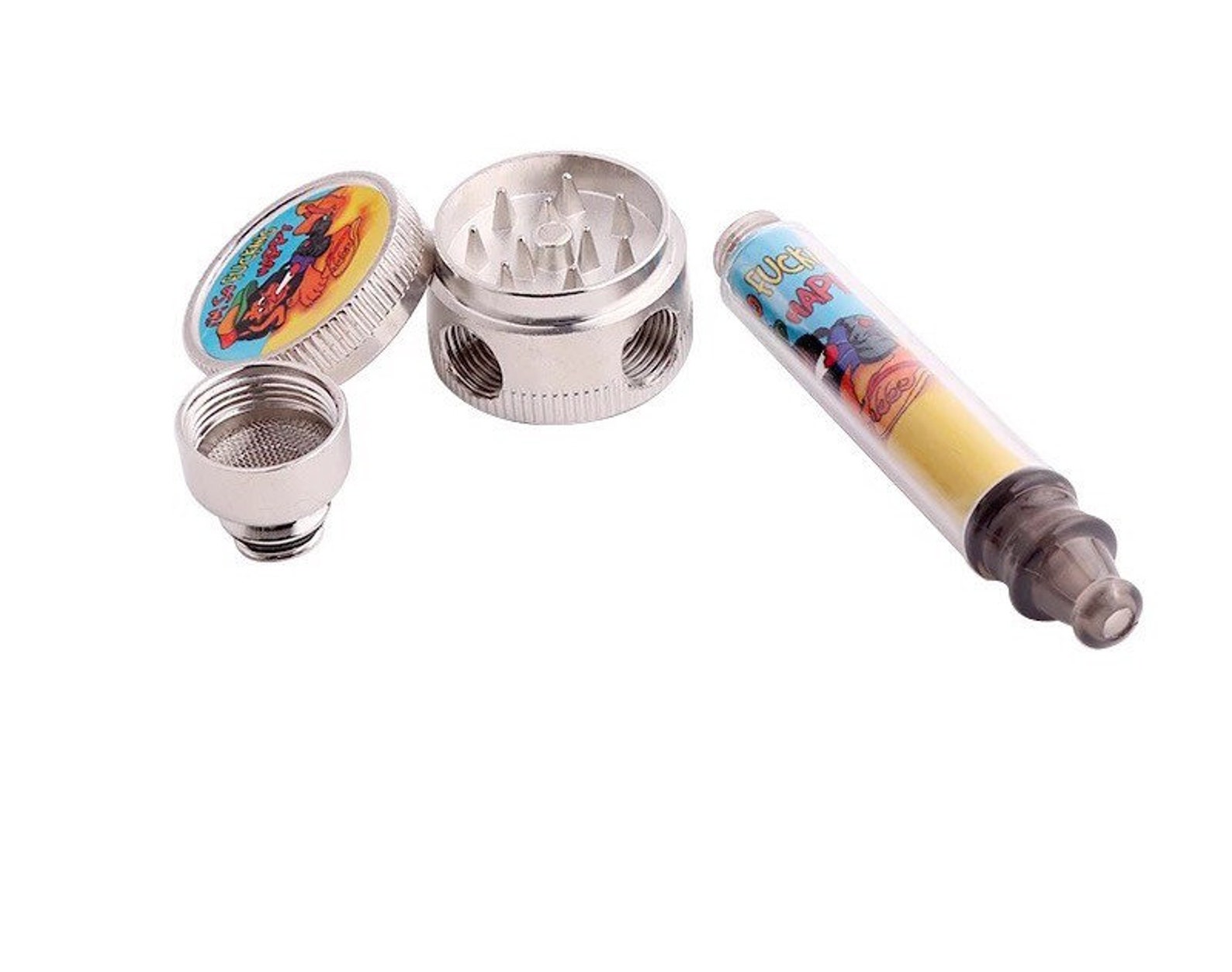 2 in 1 Smoking Pipe Grinder combo Art portable Unique Portable Etsy