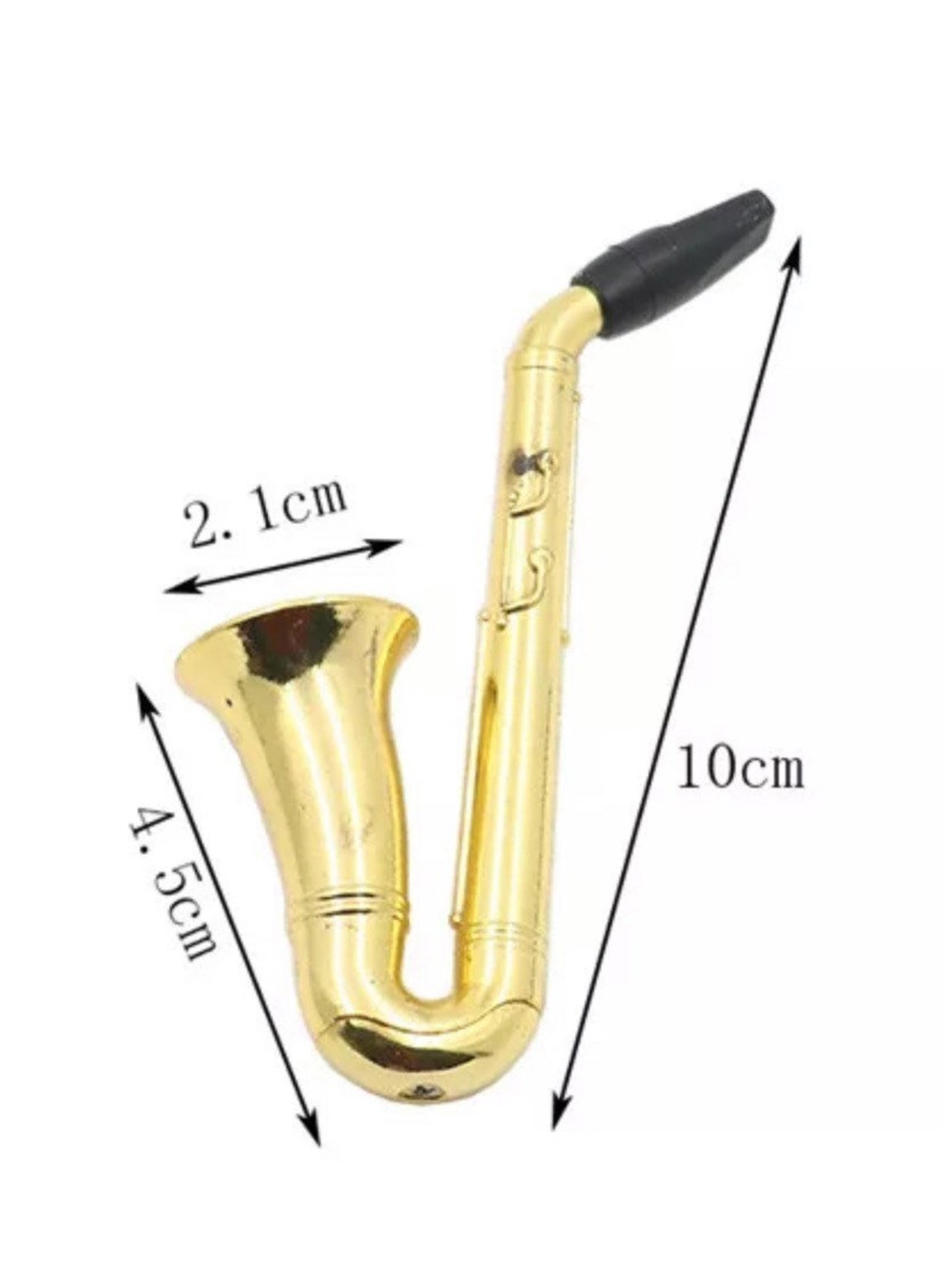 Metal Saxophone Smoking Pipe portable Art Unique Portable Etsy