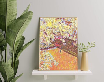 Jigsaw Puzzle, Abstract Cherry Blossom Flowers, Jigsaw Puzzles For Adults, White Flowers, Botanical, Personalized Puzzle, Home Decor