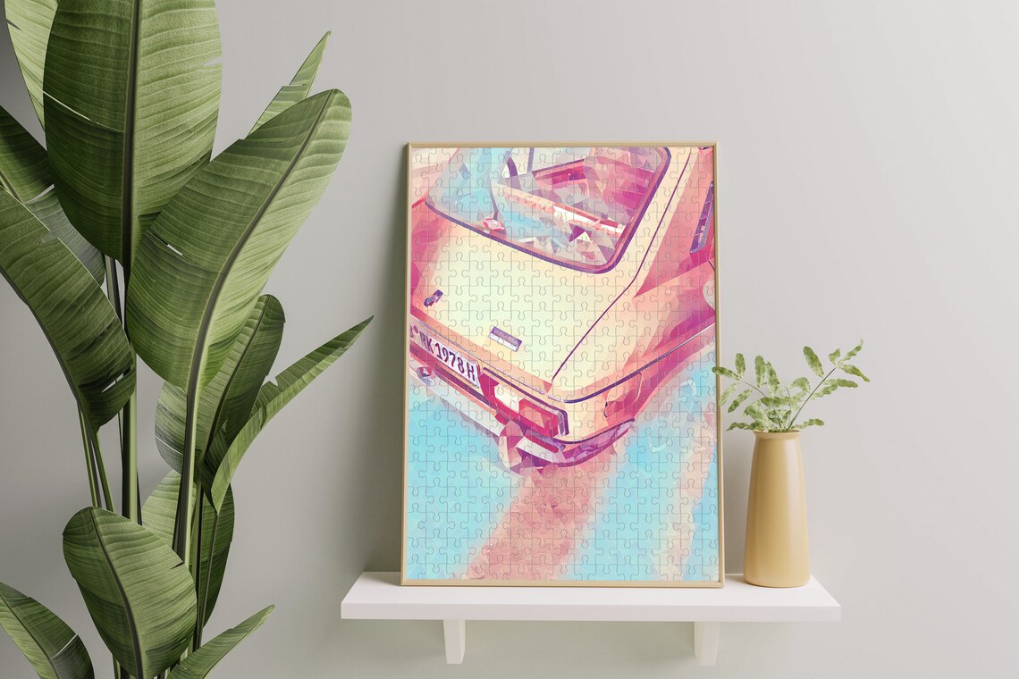Car Jigsaw Puzzle, Jigsaw Puzzle, Puzzle for Adults, Classic Car, Car Wall Art, Home Decor