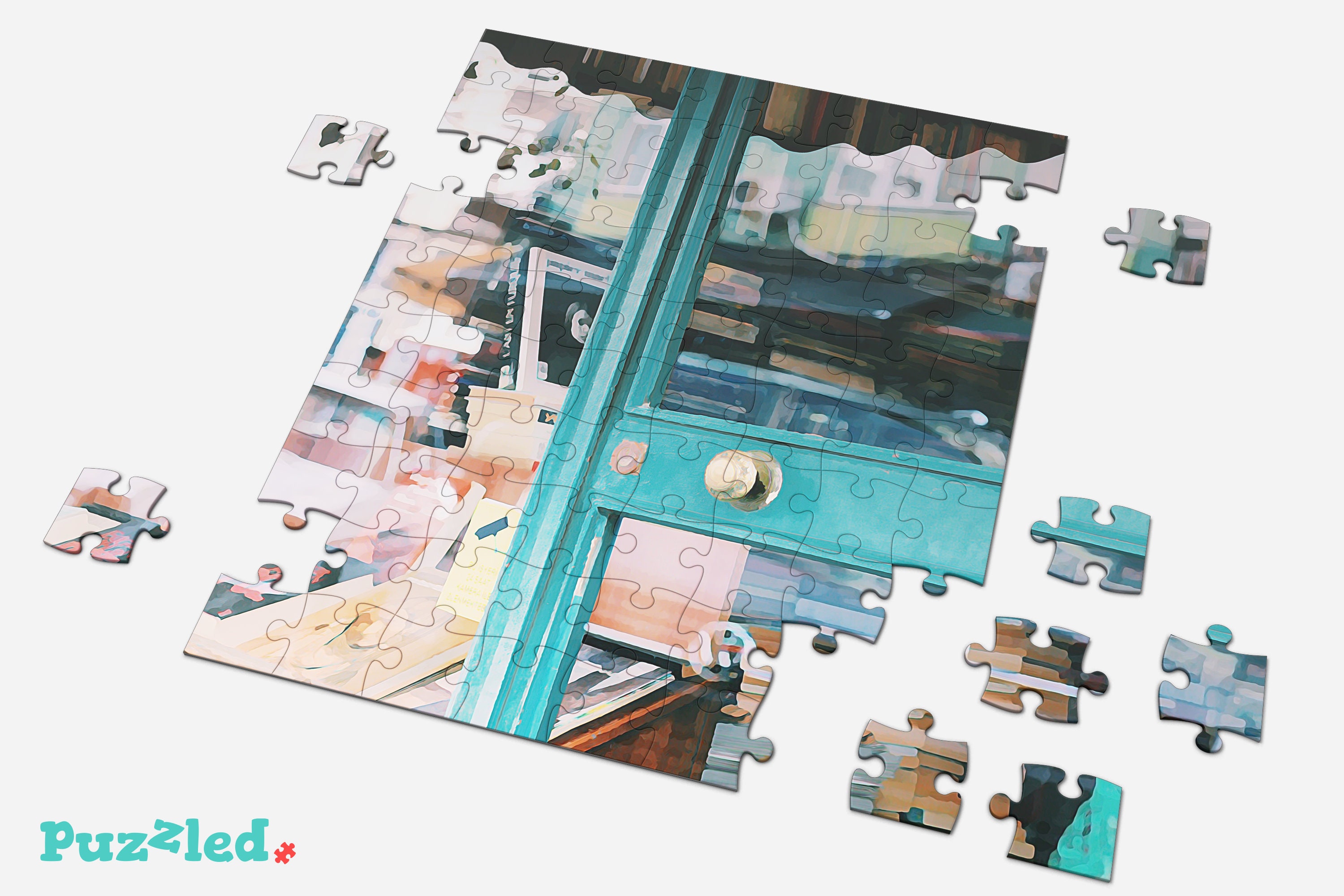 Bookstore Front Jigsaw Puzzle for Kids and Adults Etsy