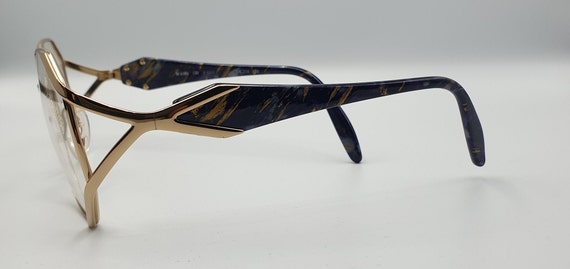Lunettes De Soleil Vintage Silhouette - Acétate Transparent & Violet Dégradé - Neuf Sans étiquette