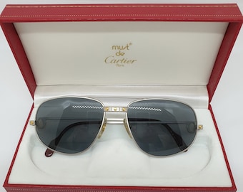CARTIER Sunglasses MODEL ROMANCE - Vintage 80s - Ex exhibition - New, never used - Collectible