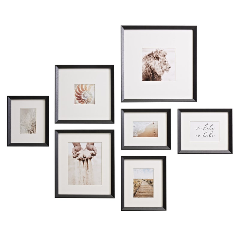 Premium Gallery Wall Frame Set 7 in White Modern Gallery Wall Etsy