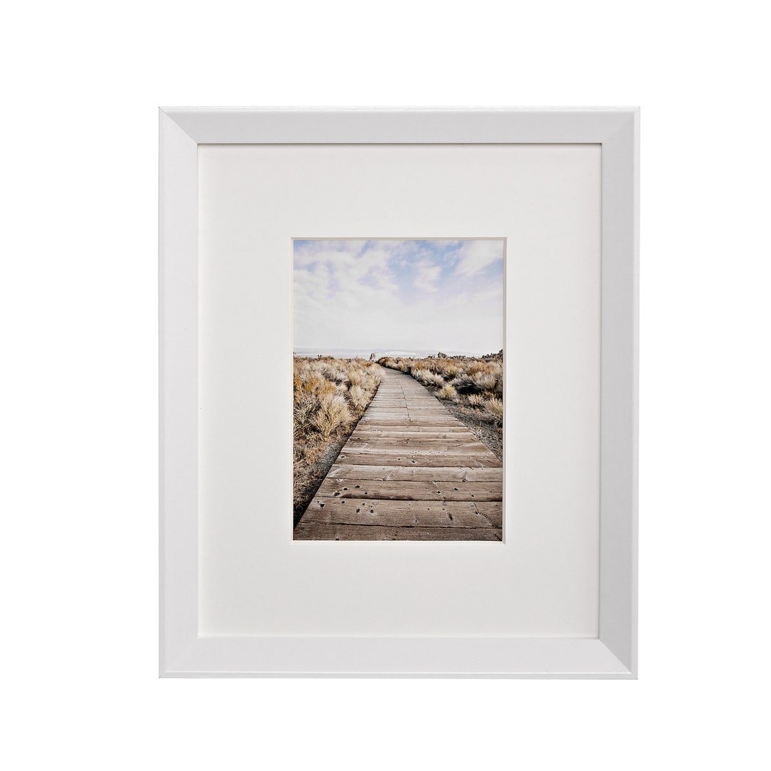 5x7, 9x11 White Picture Frame, Wall Hanging and Table Top, Ecofriendly