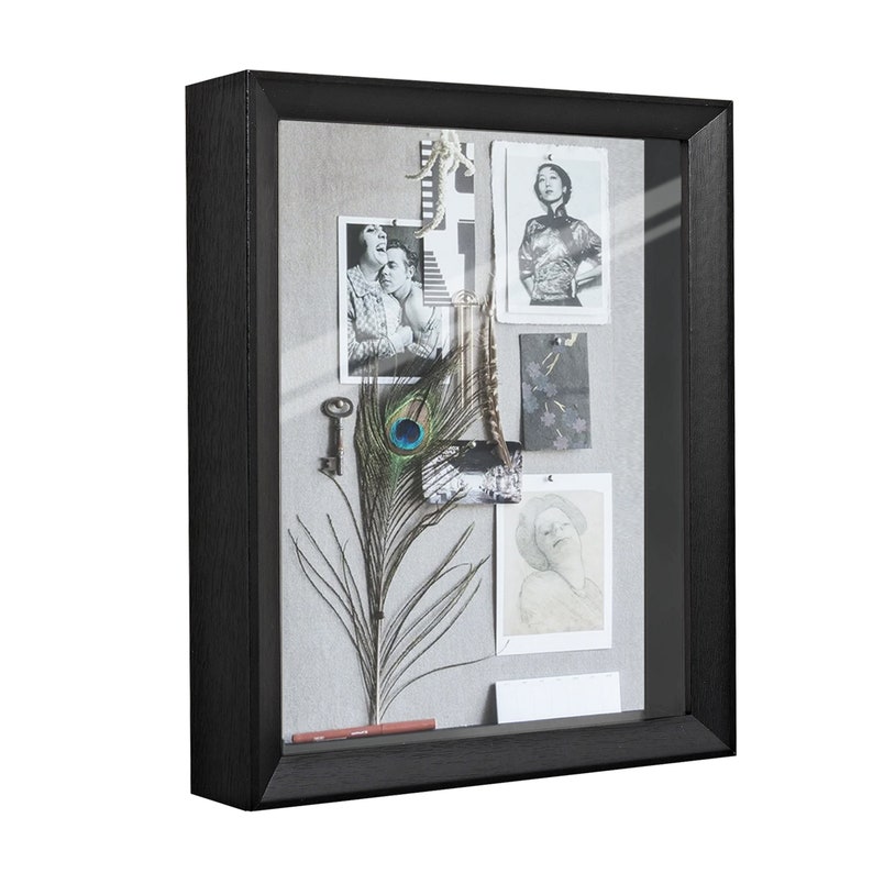 11x14 Shadow Box Wood Frame Black White Ecofriendly 11 by Etsy