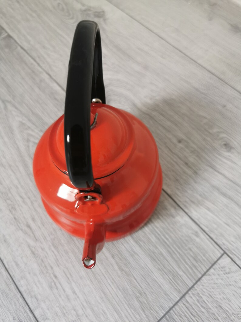 Vintage Enamel Teapot Made in Yugoslavia by Emo Celje Etsy