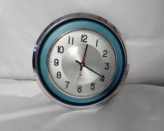 63 Vintage Diamond brand atomic age/space age wall clock