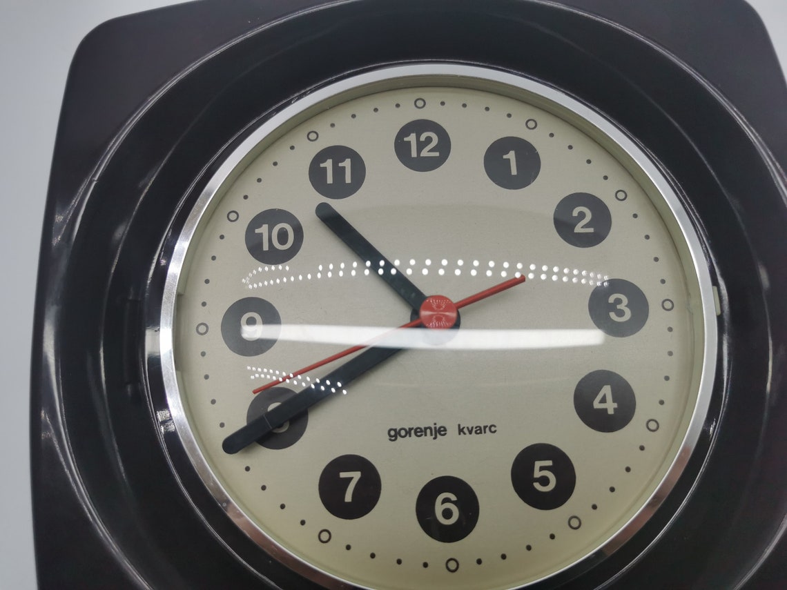 Space Age 70s Wall Clock by Gorenje Slovenia Yugoslavia Etsy