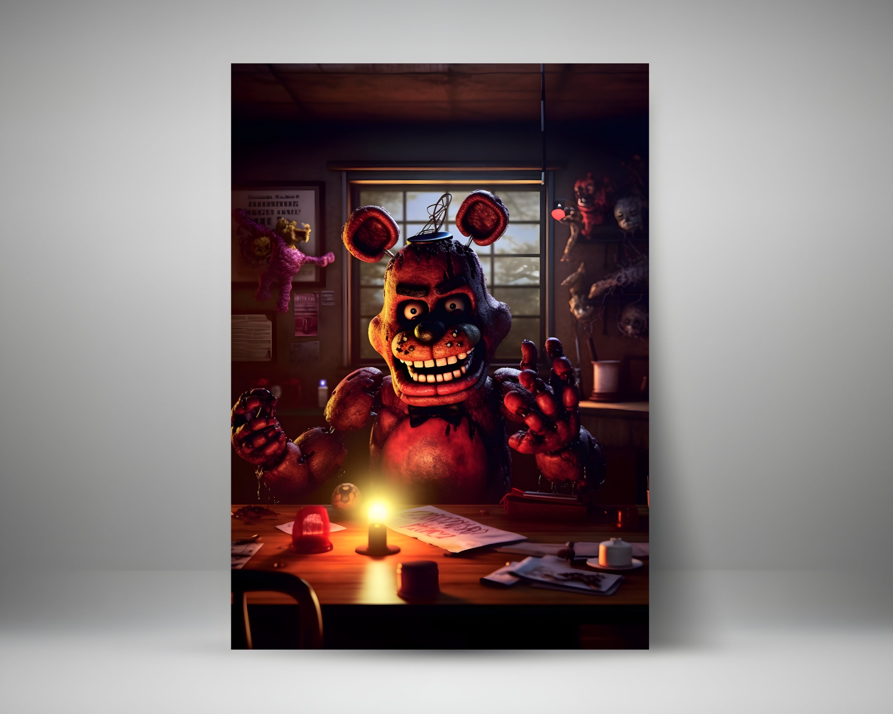 FNAF Poster, Five Nights at Freddie's Poster, Freddy Poster, Freddy ...