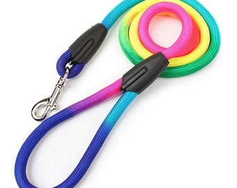 Regenbogen Hunde Harness Kragen Leine 1,2 m