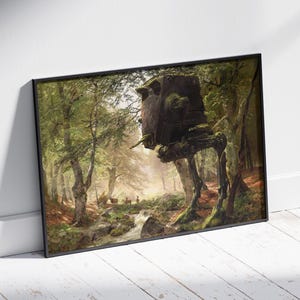 Star Wars Fantasy Forest Canvas Art: Movie Poster Print