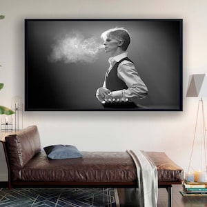 David Bowie Wall Art, David Bowie Canvas, David Bowie Print, Music Wall Art, Classic Rock Art, Music Legend Poster, Ready to Hang.