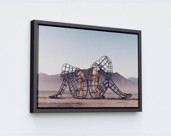 Skulpturtryck för Burning Man: Inner Child: Alexander Milovs väggkonst