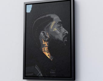Nipsey Hussle Poster: Motivational Print, Inspirational Canvas, Entrepreneurial Wall Art, Hip Hop Art