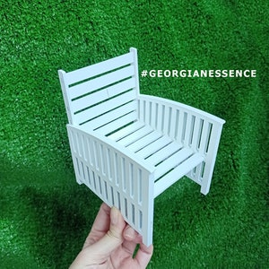 Miniature Doll ArmChair for 1/6 Scale Dollhouse Furniture (H013)