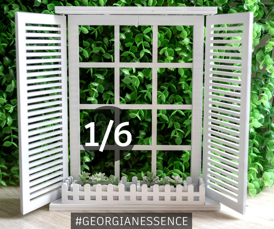 Doll Window 1/4 1/6 1/8 Dollhouse Furniture In FR, Blythe, BJD