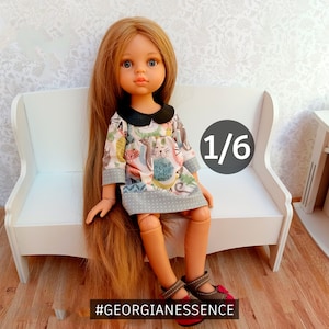 Sofa for dolls 1/6 dollhouse furniture 12 in: FR, Integrity Toys, Blythe, BJD, doll furniture