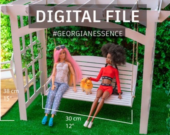 Laser Cut Files. Doll table. Suitable for 1/6 dolls.