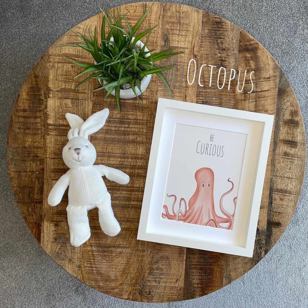 Octopus Nursery Print Nursery Prints Nursery Pictures Etsy