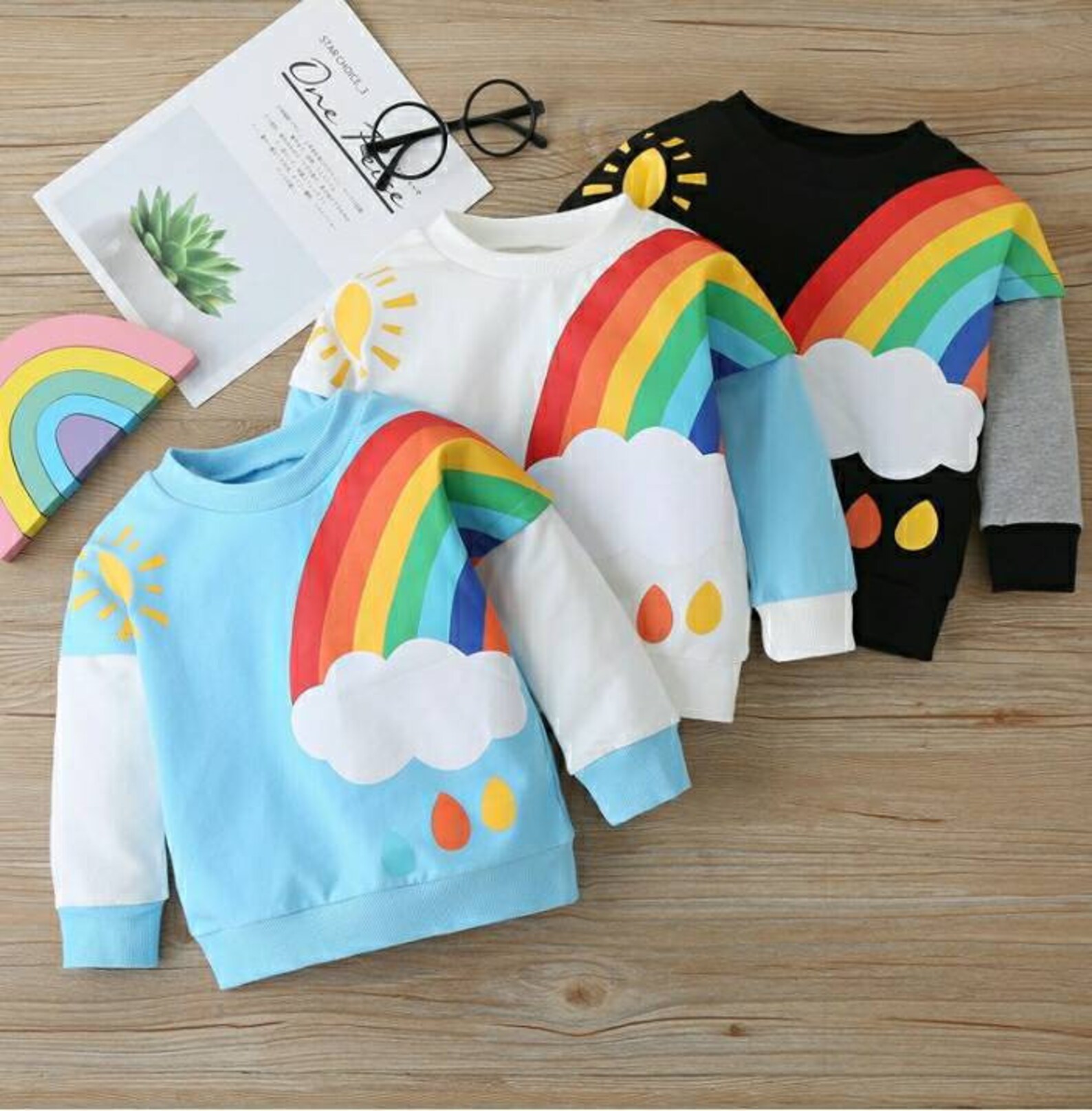 Toddler boy rainbow jumper Toddler girl rainbow jumper Etsy