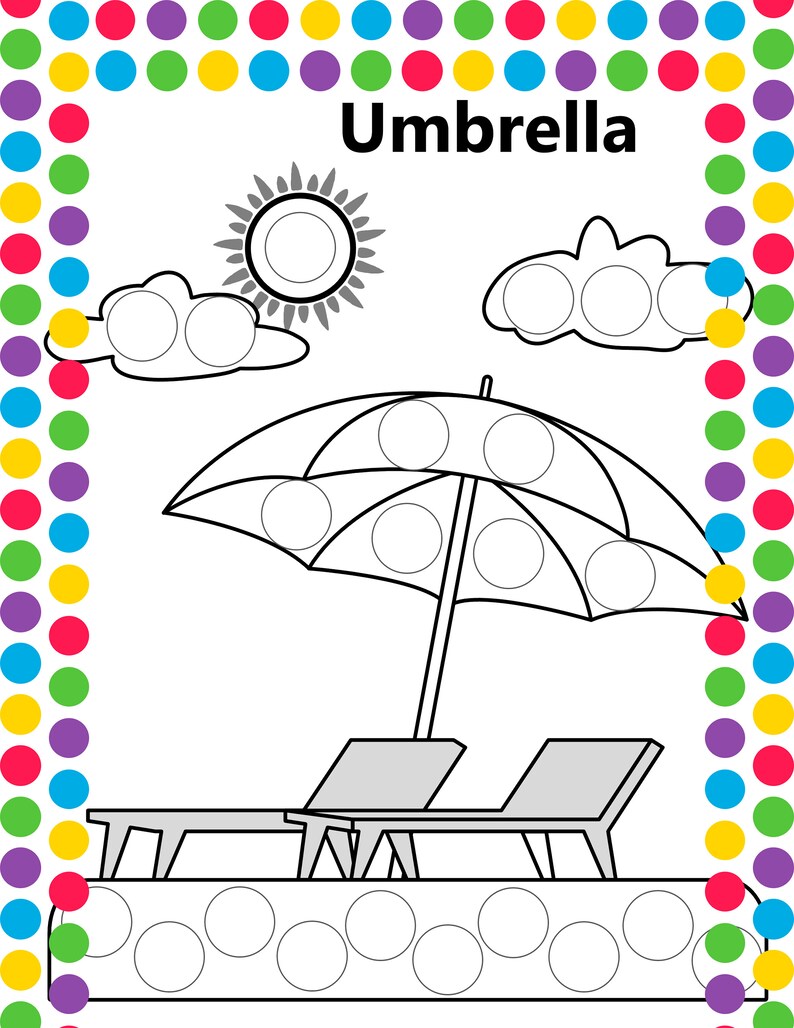 Dot Markers Activity Book Dot Markers Activity Book Summer Etsy Canada