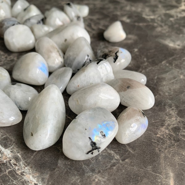 Rainbow Moonstone Tumbles