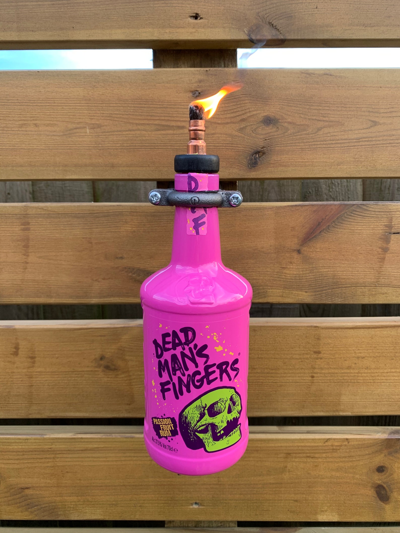 Tiki Torch Oil Bottle Lamp Etsy